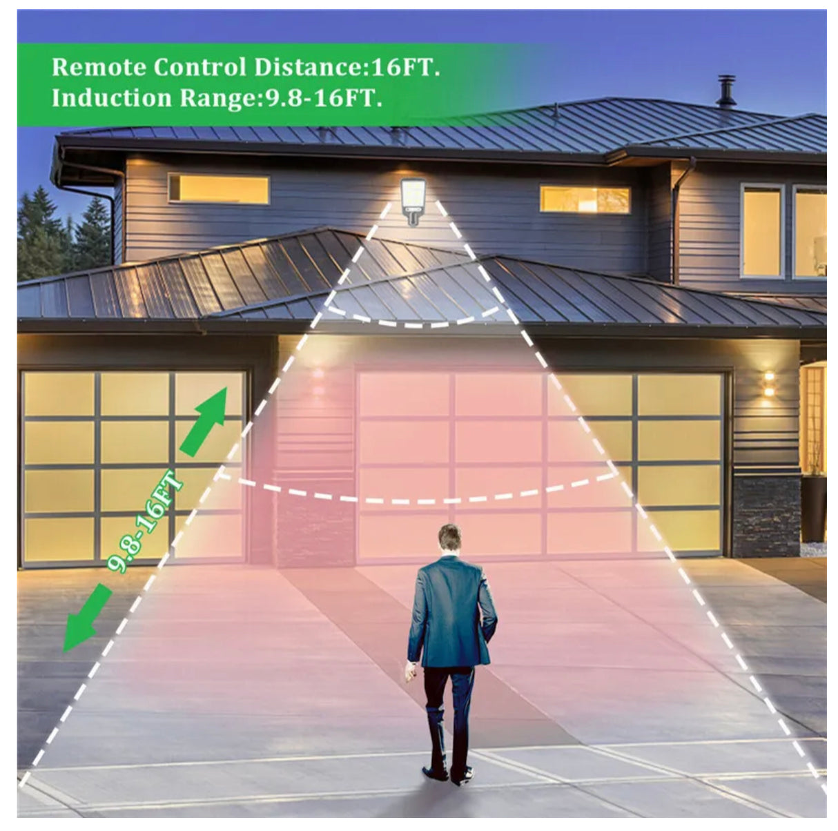 8000W LED Solar Flood Light Motion Sensor Security Wall Yard Street Outdoor Lamp