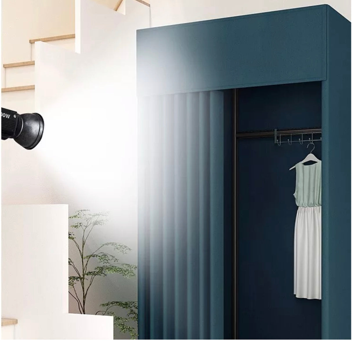 Clothing Store Fitting Room Privacy Protect Portable Dressing Room with Curtain