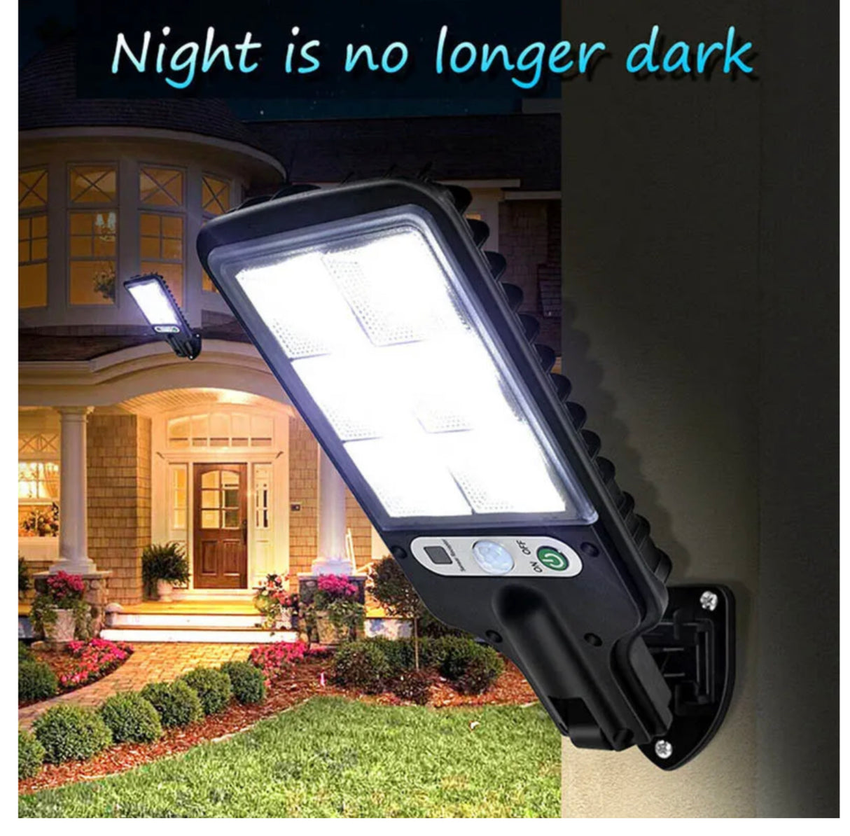 8000W LED Solar Flood Light Motion Sensor Security Wall Yard Street Outdoor Lamp