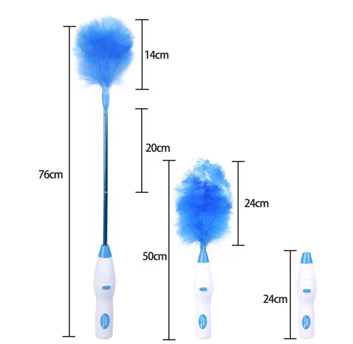 360° Rotatable Electric Feather Duster Dirt Dust Brush Vacuum Cleaner Furniture Window Bookshelf Carpet Household Cleaning Tool