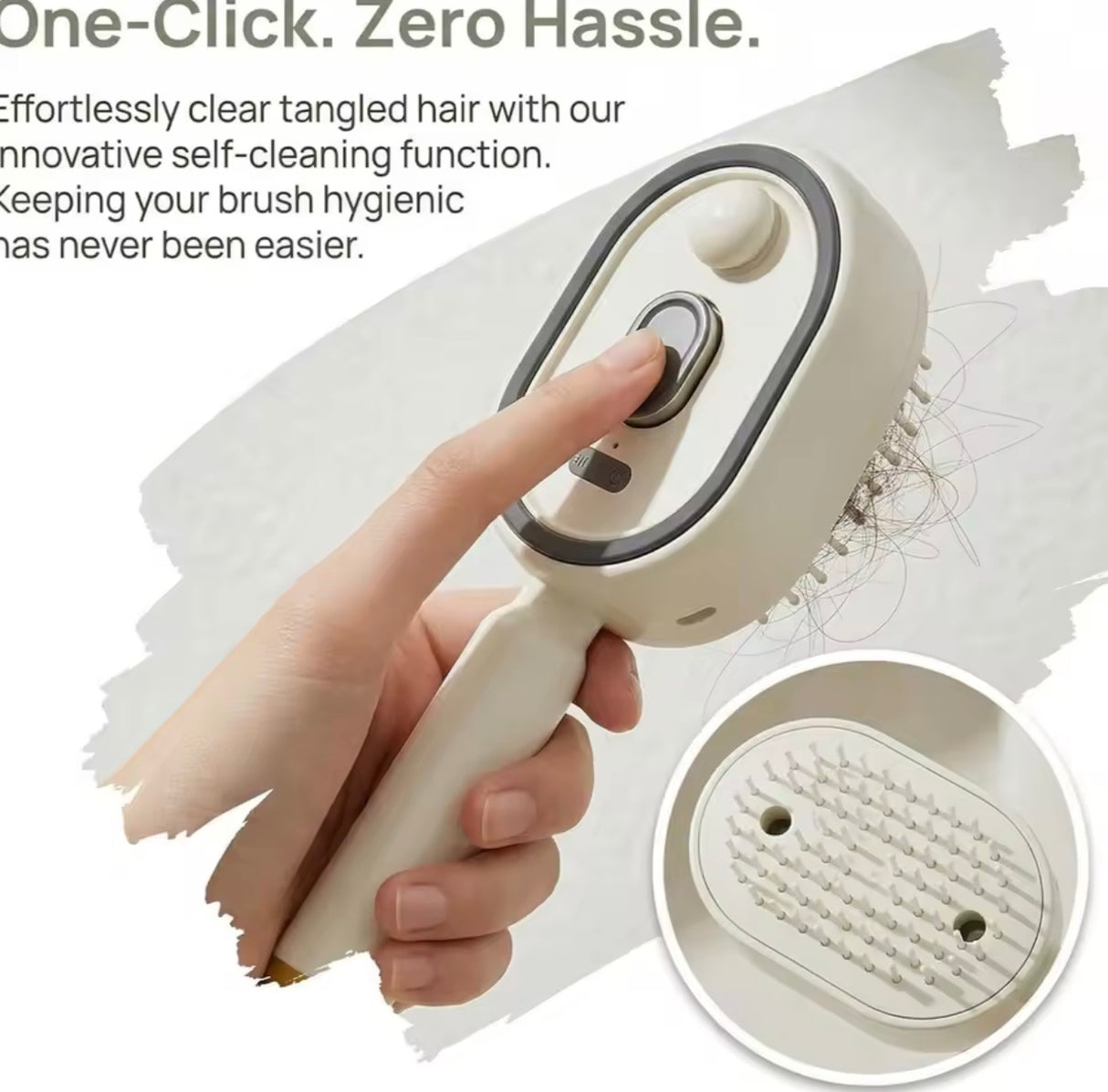 Electric Steam Hair Brush Comb & Mist Function Simultaneously Stronger Ion Technology Less Breakage No Residue for Beautiful Hai