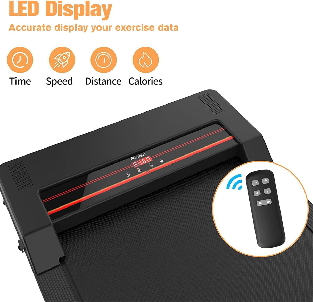 3 in 1 Walking Pad Treadmill, Under Desk Electric Treadmill for Home, Compact Portable Walking Jogging Running Machine with Shock Absorption | Non-Slip | LED Display | Low Noise