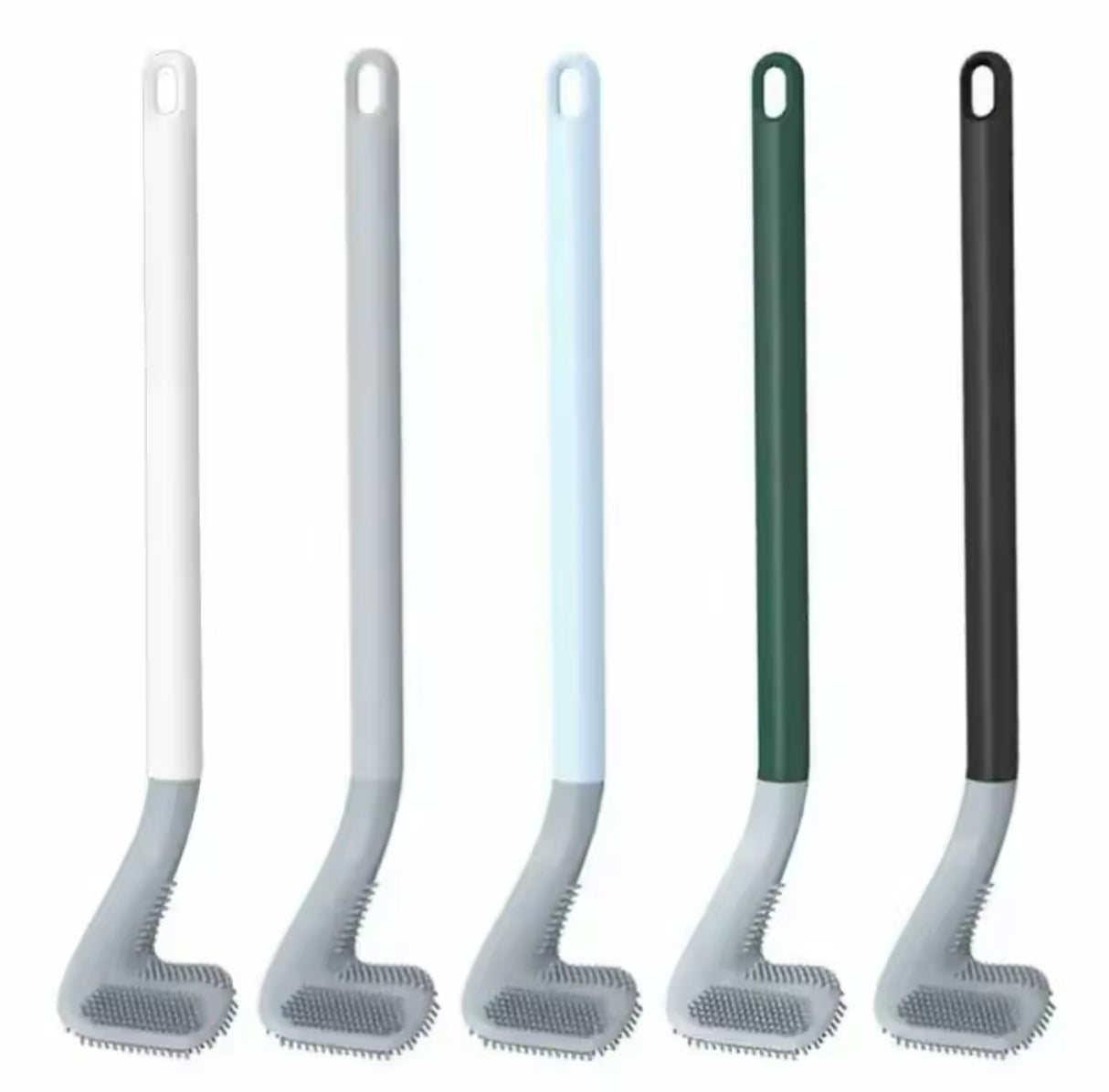 Creative no-punch Golf plastic Toilet Brushes Set Long Handled Toilet Cleaning Brush Black Modern Hygienic Bathroom Accessories