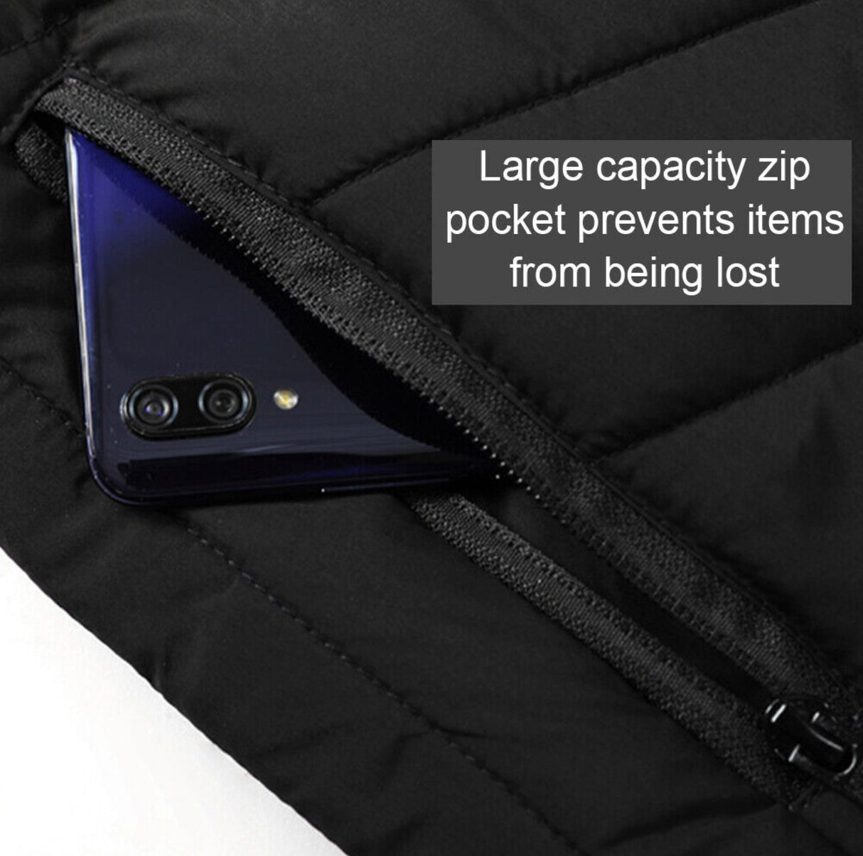 Electric Vest Heated Jacket USB Thermal Warm Heat Pad Winter Body Warmer Unisex