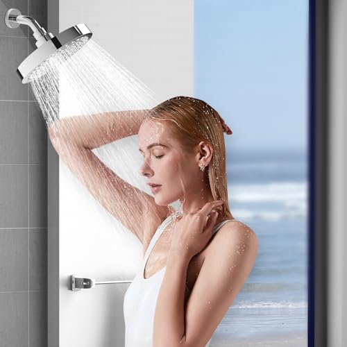 6-Inch High-Pressure Rainfall Shower Head – Chrome