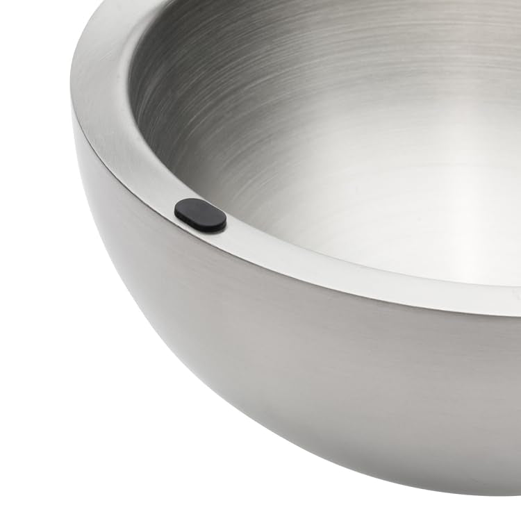 Dip Chiller Bowl - Large 35oz Capacity - Frozen Ice Stainless Steel Serving Bowl - Insulated Dip Dish Platter Keeps Salsa, Guacamole, Condiments, Sauces, Salad & Food Hot or Cold