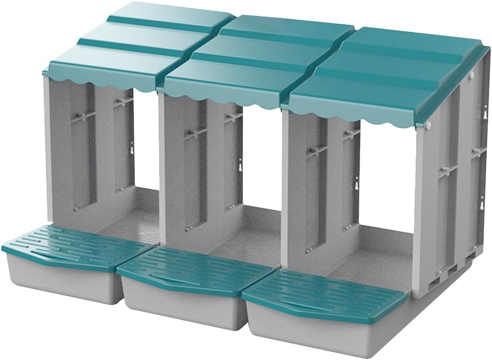 3 Hole Chicken Nesting Box Roll Away Chook Hen Laying Boxes Modular Nest House