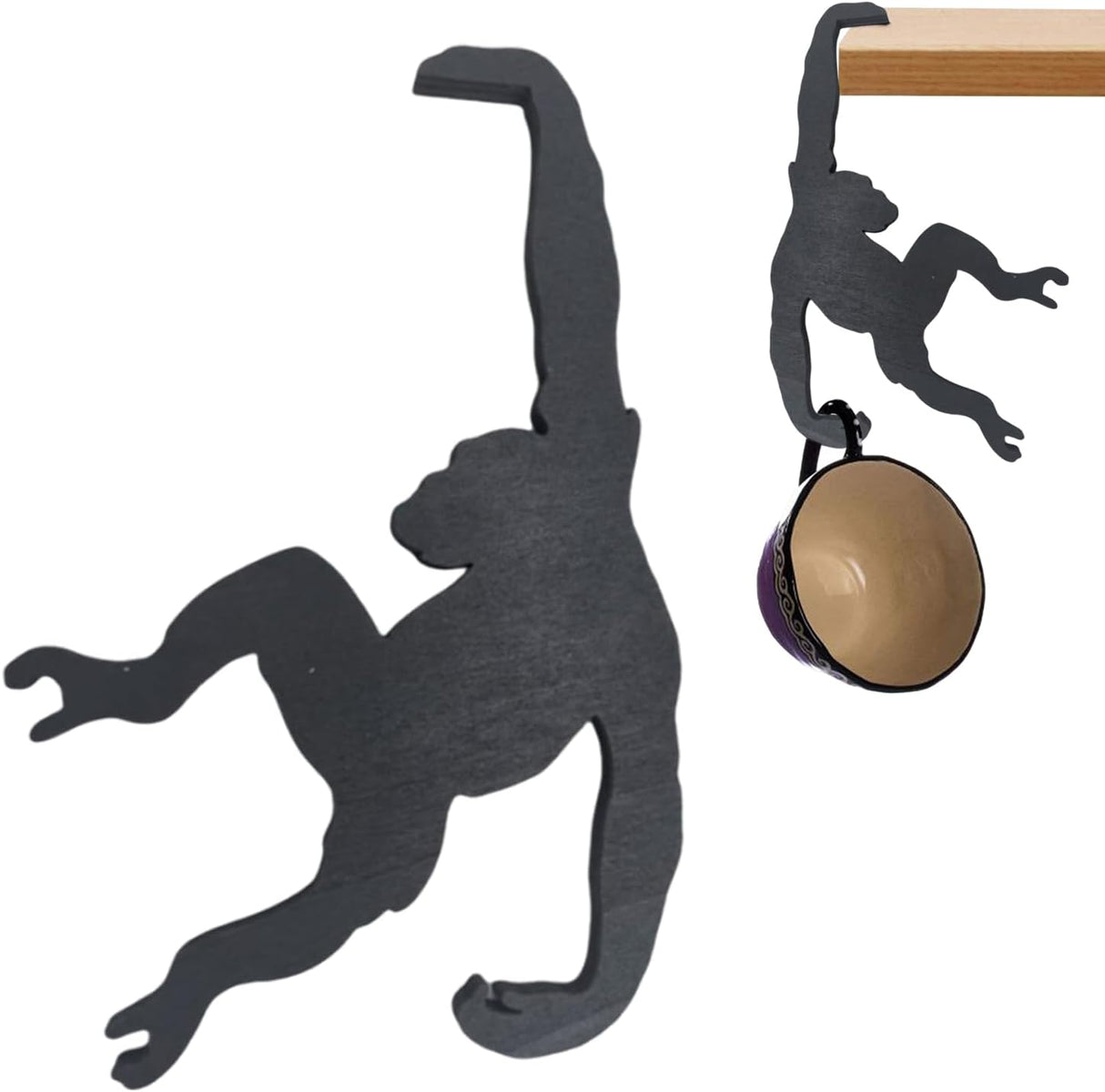 Shurzzesj Banana Balancing Hook, Monkey Shaped Banana Stand | Modern Tree Stand with Banana Hanger, Creative Monkey Banana Balancing Hook, Creative Stylish Purse Hanger, Modern