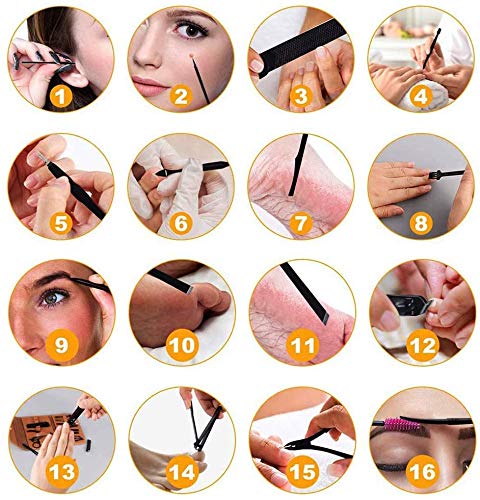 Nail Clippers,16 in 1 Manicure Set,Nail Care Kit , Nail Tools ,Toe Nail Clipper,Manicure Kit Professional Pedicure Grooming Kit Toenail Clippers Cutter Ear Pick Nose Hair Scissors for Man&Women Gift