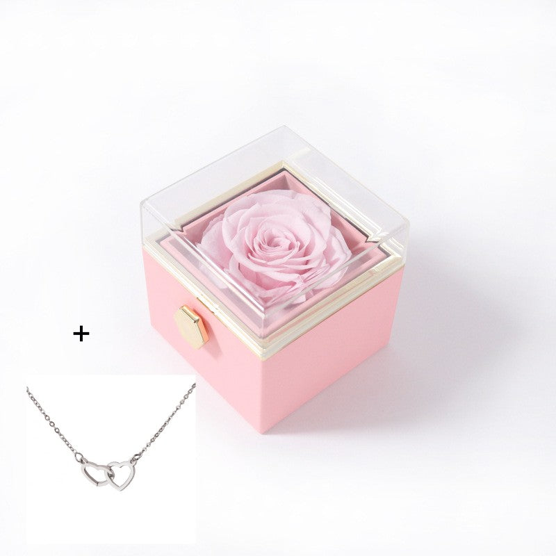 Eternal Rose Box With Necklace