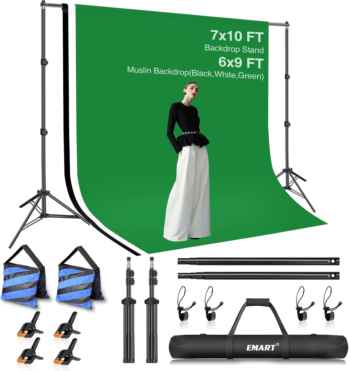 Photo Video Studio Backdrop Stand Kit