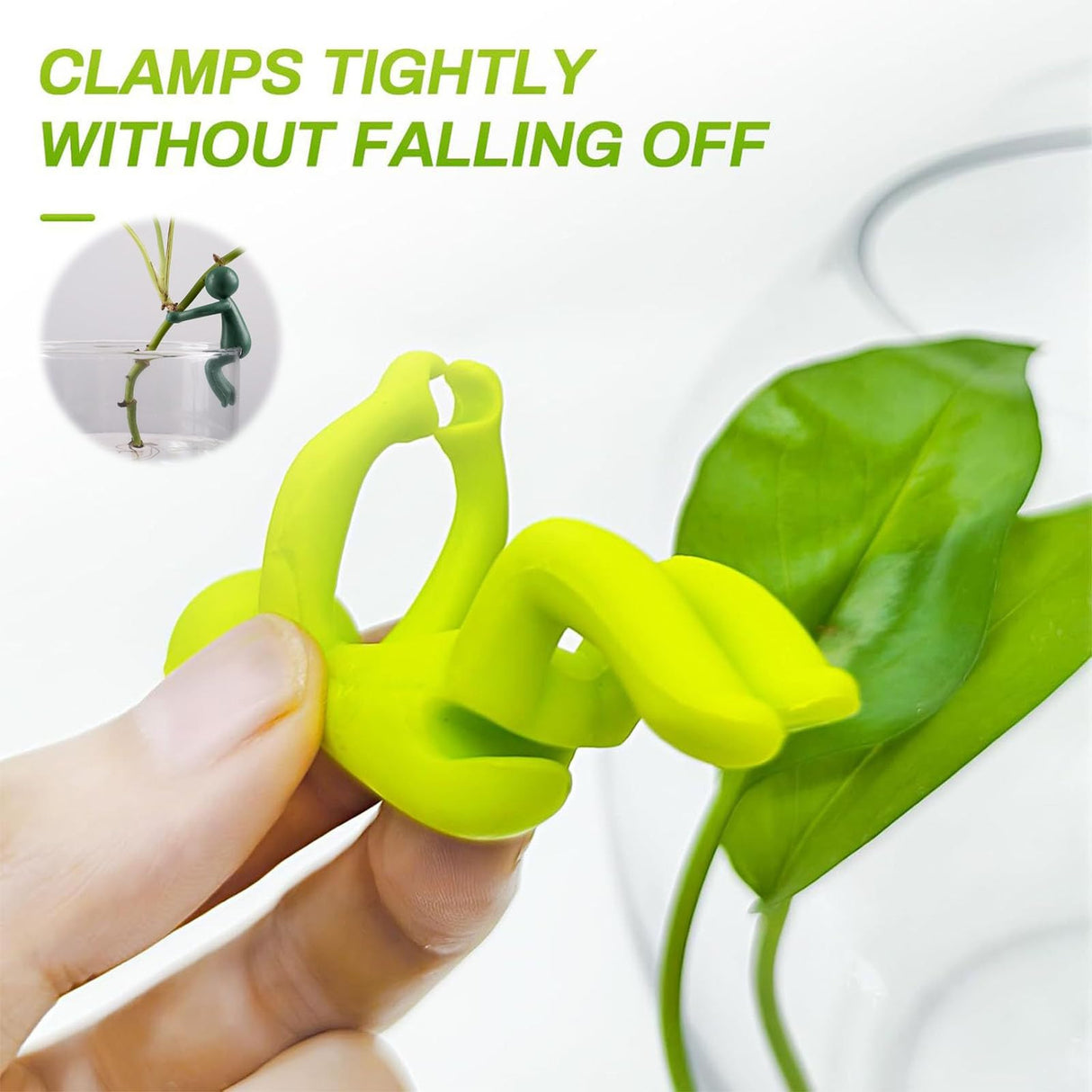 6Pcs Plant Propagation Buddy, Plant Cutting Holder for Stems, Sprouts and Shoots, Plant Propagation Friends Garden Decoration for Plant Lover