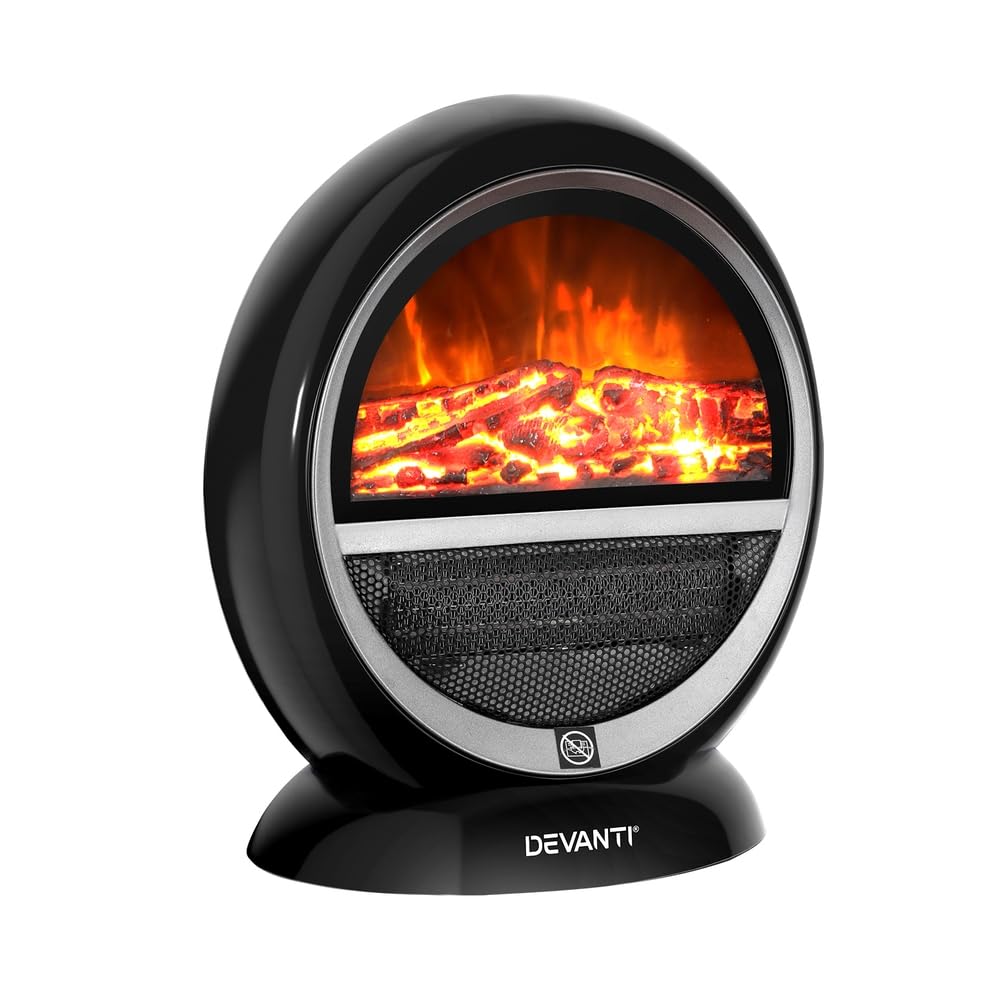 Electric Fireplace Fire Heater 3D Flame Effect Heaters Indoor 1500W