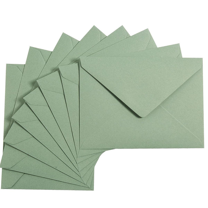 50-Pack Sage Green A7 Envelopes for 5 × 7 Cards