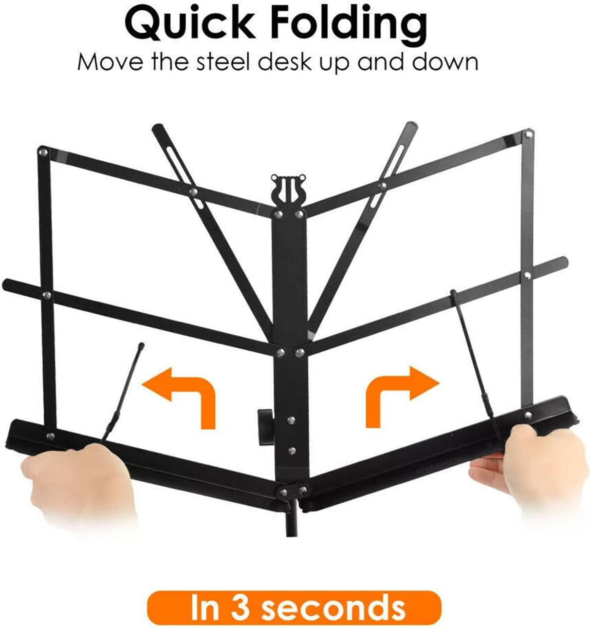 Provecta Music Stand,Folding Adjustable Music Holder,Portable Music Sheet Stand Holder with Carrying Bag