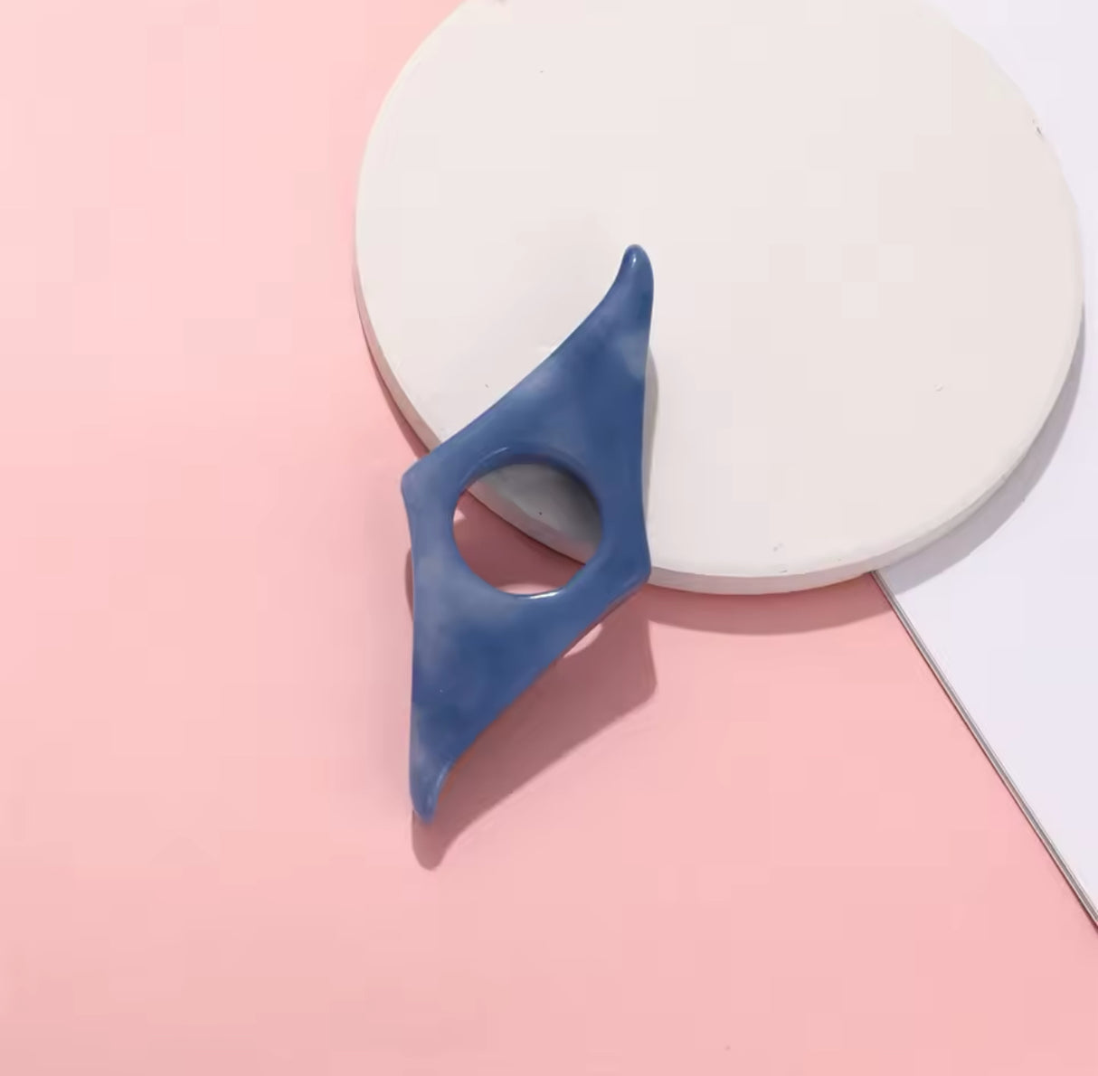 Geometric Acrylic Thumb Book Support Creative Reading Auxiliary Bookmarks Page Holder School Student Supplies Stationery Gifts