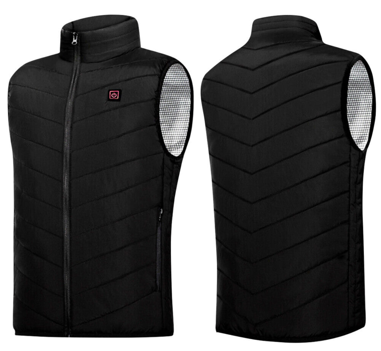 Electric Vest Heated Jacket USB Thermal Warm Heat Pad Winter Body Warmer Unisex