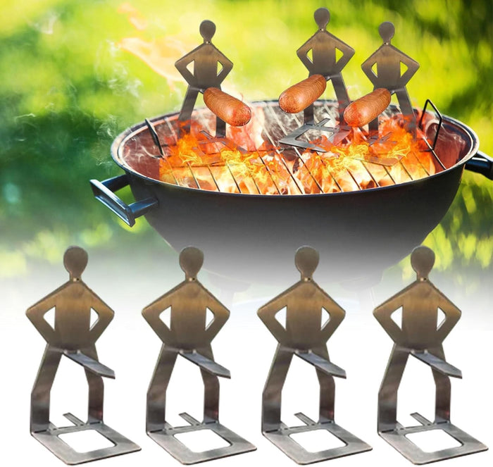 Sausage Man Stainless-Steel BBQ Rack – 5 Pack Options