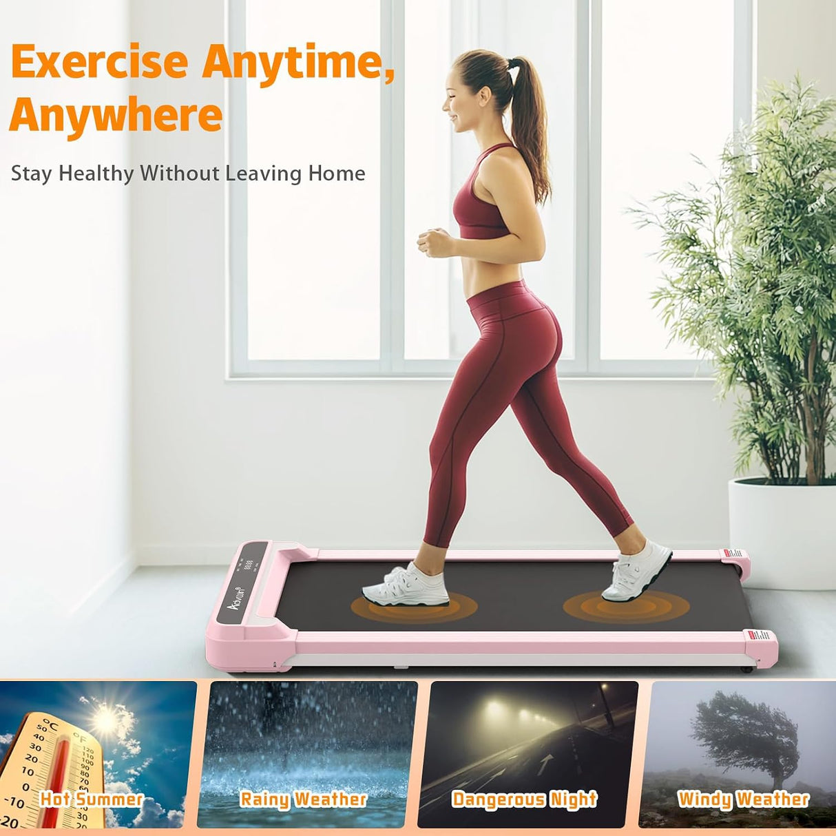 Under desk treadmill