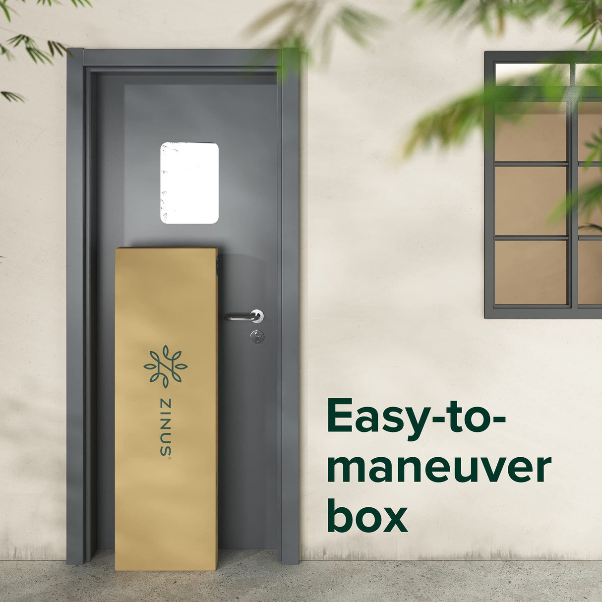 Zinus Kai Bed Frame, Queen, Brown