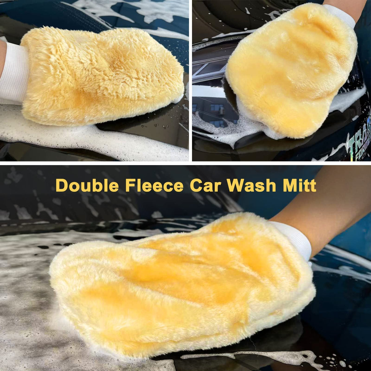 5-Piece Telescopic Chenille Car Wash Brush Kit – 20–41in