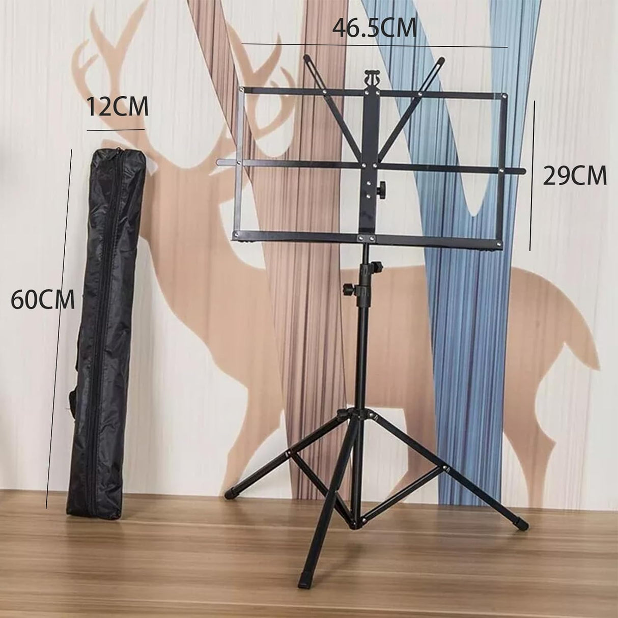 Provecta Music Stand,Folding Adjustable Music Holder,Portable Music Sheet Stand Holder with Carrying Bag