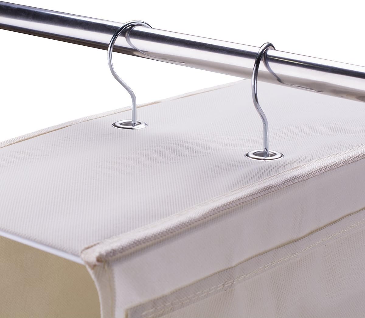 LONGTEAM Hanging Purse Handbag Organizer Homewares Nonwoven 10 Pockets Hanging Closet Storage Bag