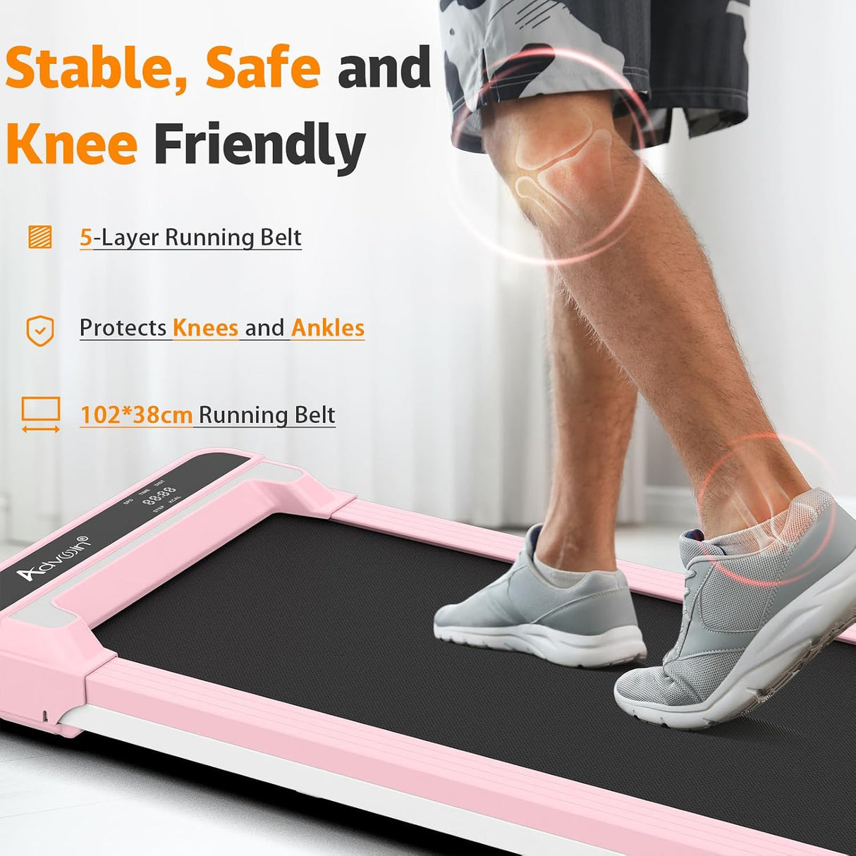 Treadmill in use
