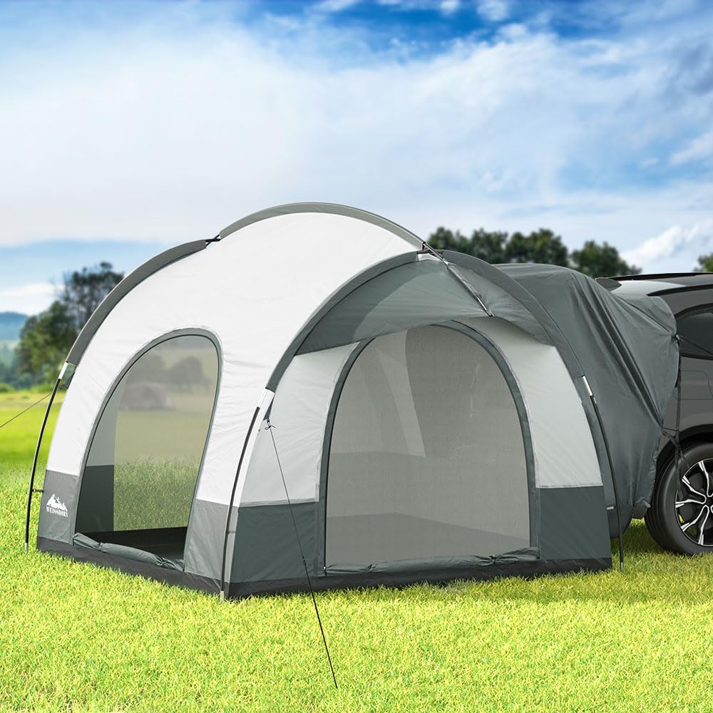 Pop Up Beach Tent, SUV Car Camping Tents Portable Side Awning Shade Shelter, Easy Instant Setup Privacy Change Room Lightweight Sun Protection Outdoor Fishing Family Picnic Grey