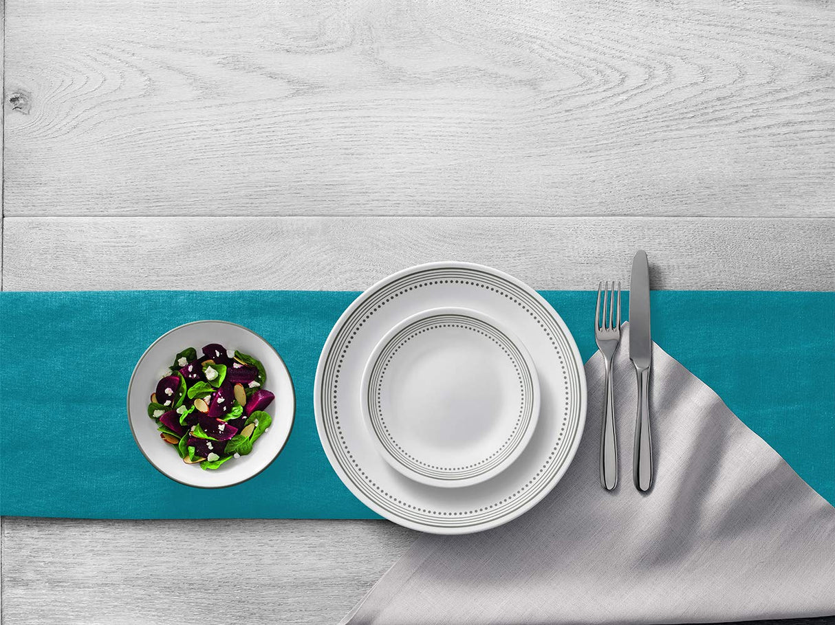 Mystic Gray Dinnerware Set, 18 Piece, 6 x 26cm Dinner Plate, 6 x 17cm Bread & Butter Plate, 6 x 532mL Soup/Cereal Bowl