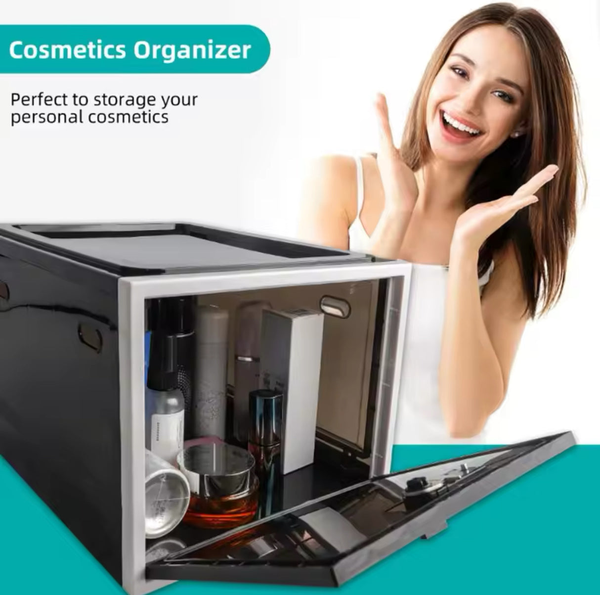 Refrigerator Food Transparent Storage Box With Combination Lock Medicine Box Compact Sanitary Mobile Phone Tablet Password Box