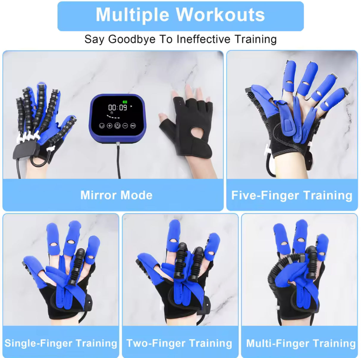Rehabilitation Robot Gloves Rehabilitation Training Glove Finger Care Hand Function Training Gloves for Stroke