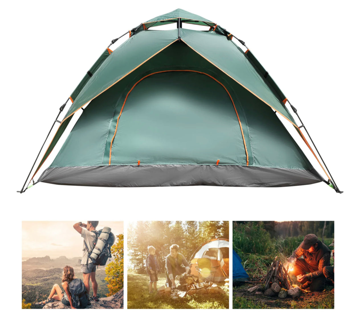 4-5 People Waterproof Automatic Outdoor Instant Pop Up Camping Tent UV Protect
