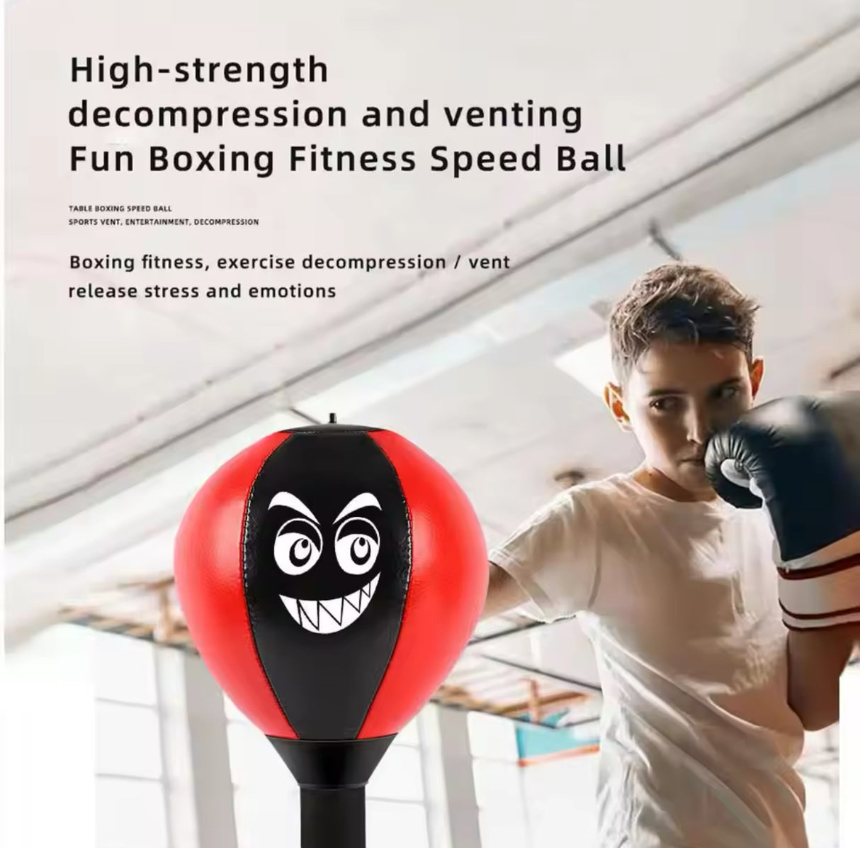 Desktop Boxing Speed Ball Punching Bag Stress Buster With Suction Cup Desk Table Boxing Punch Ball Suction Cup Reduce Tension