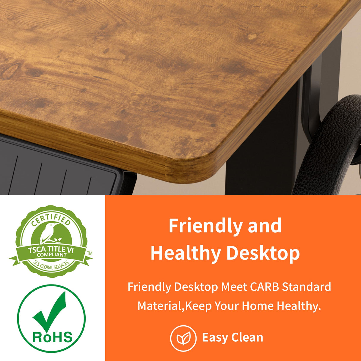 Height Adjustable Desk, 120cm Electric Standing Desk, Power Outlets, Home Office & Gaming Workstation, Easy Assembly, Versatile Table, Vintage Oak