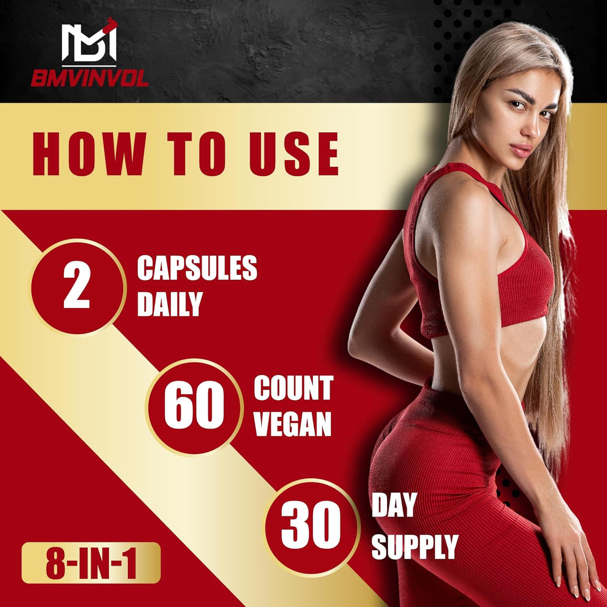 Test Booster for Men - 60 Capsules - 15500Mg Per Serving with Tribulus Terrestris, Ashwagandha Root & Tongkat Ali - 30 Day Supply