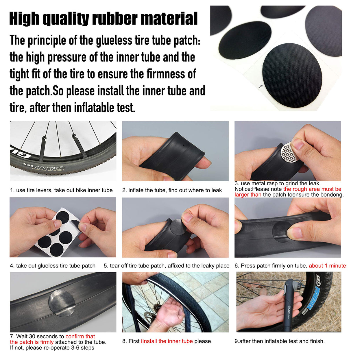 A35 Bike Repair Kit - 120 PSI Mini Pump & 16 in 1 Bicycle Multi Tool with Handy Bag Included Glueless Tire Tube Patches & Tire Levers