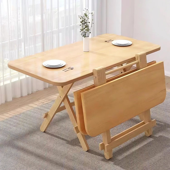 Foldable Solid-Wood Table – 100 × 60 cm