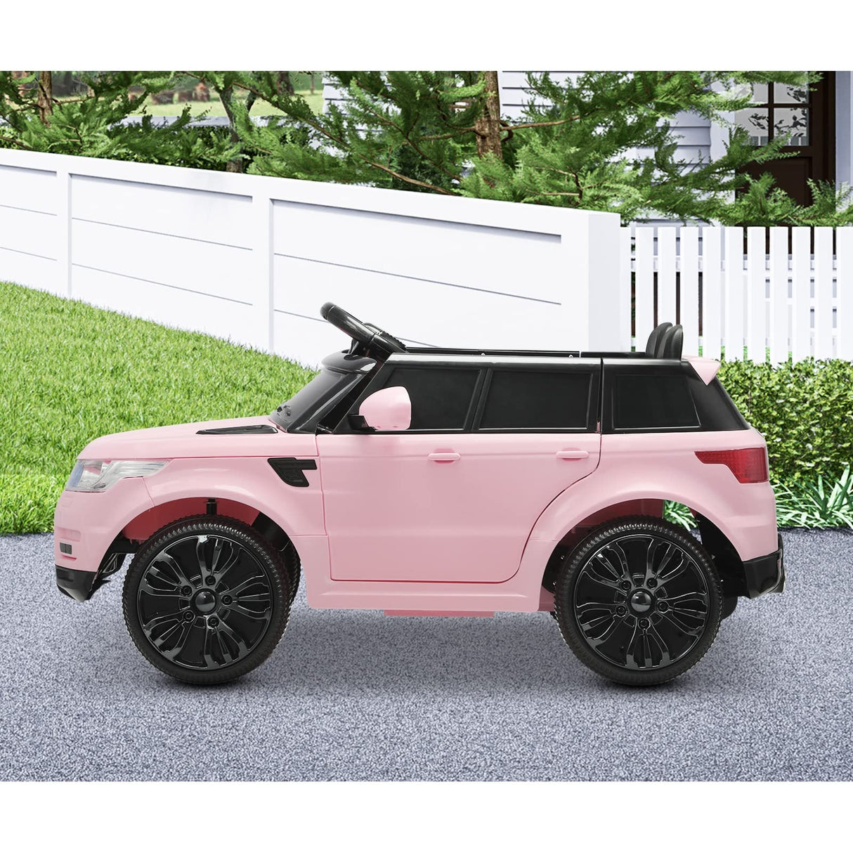 Kids Ride on Car 12V Ride on Car with Remote Control, MP3 Player, Horn, Music and Headlight Taillights Suitable for 3-6 Years Pink
