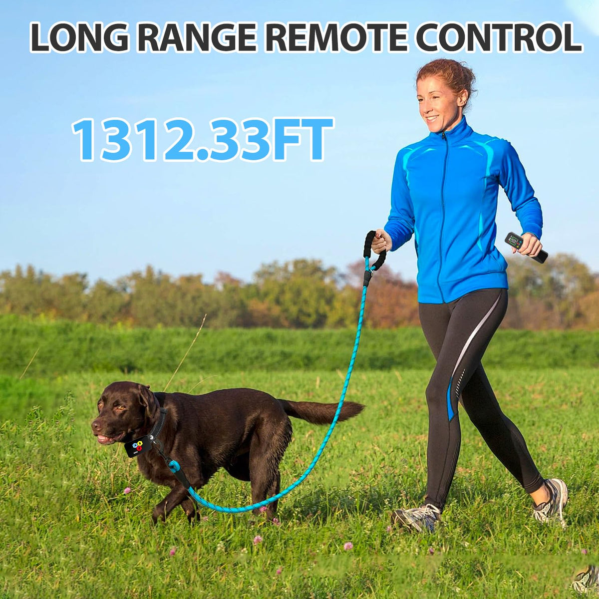Dog Bark Collar,4 Modes Rechargeable Smart Barking Collar,IP67 Waterproof Shock Collar, Safe Shock Anti Barking Device for Dogs,Dog Barking Collar for Dogs 1-120lbs, Dog Training Device