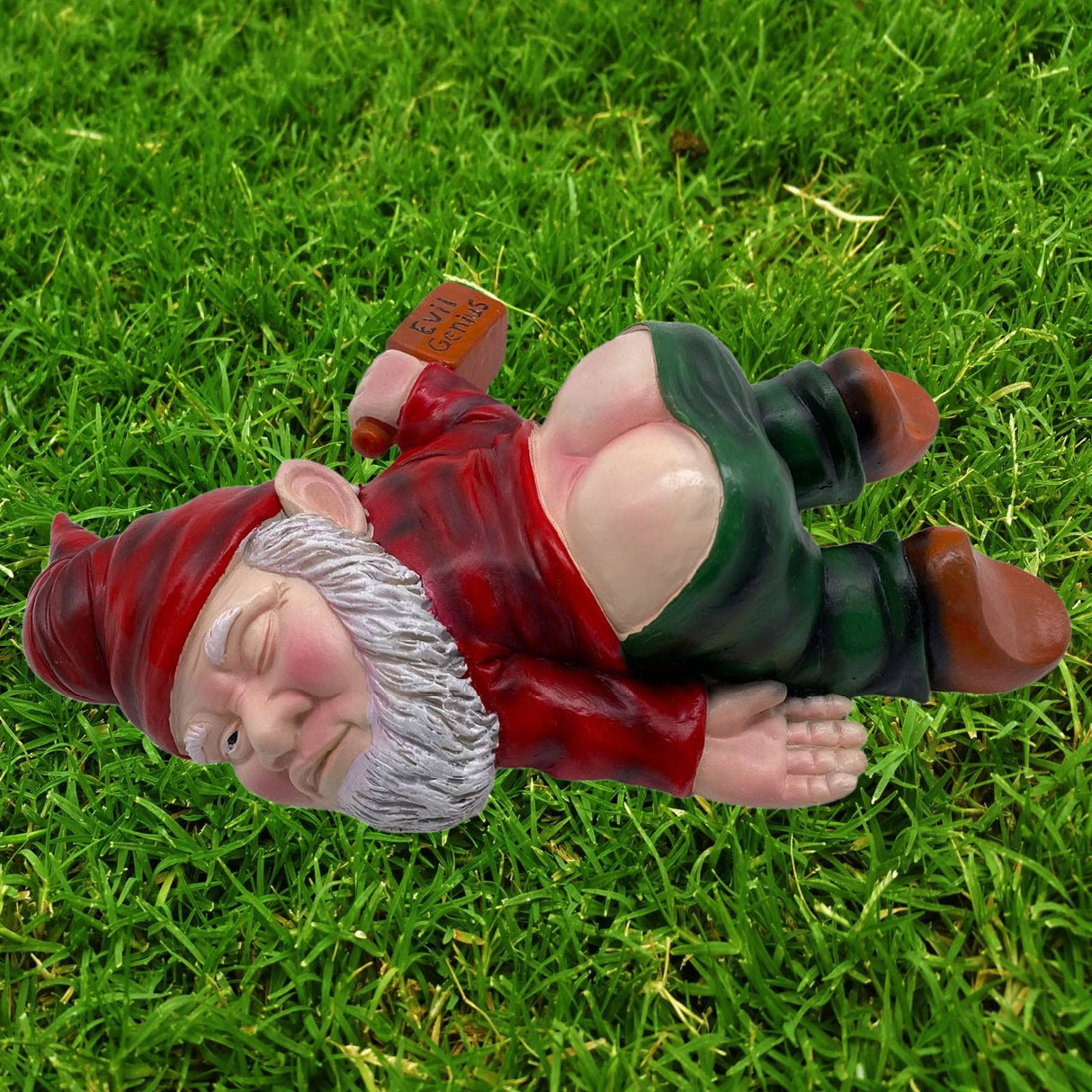 Drunk Gnomes Outdoor Statues - Large Naughty Inappropriate Yard Sculptures Decorations Lawn Ornaments Decor, Funny Garden Housewarming Mother's for Women Men