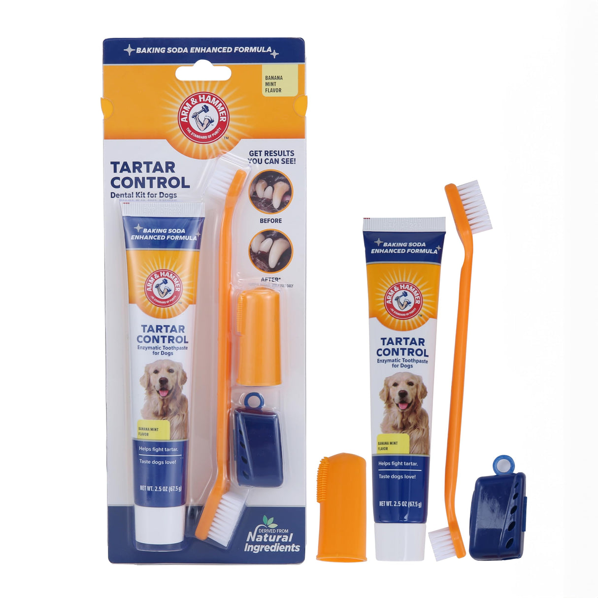 Arm & Hammer Beef Flavor Tartar Control Dental Kit for Dogs