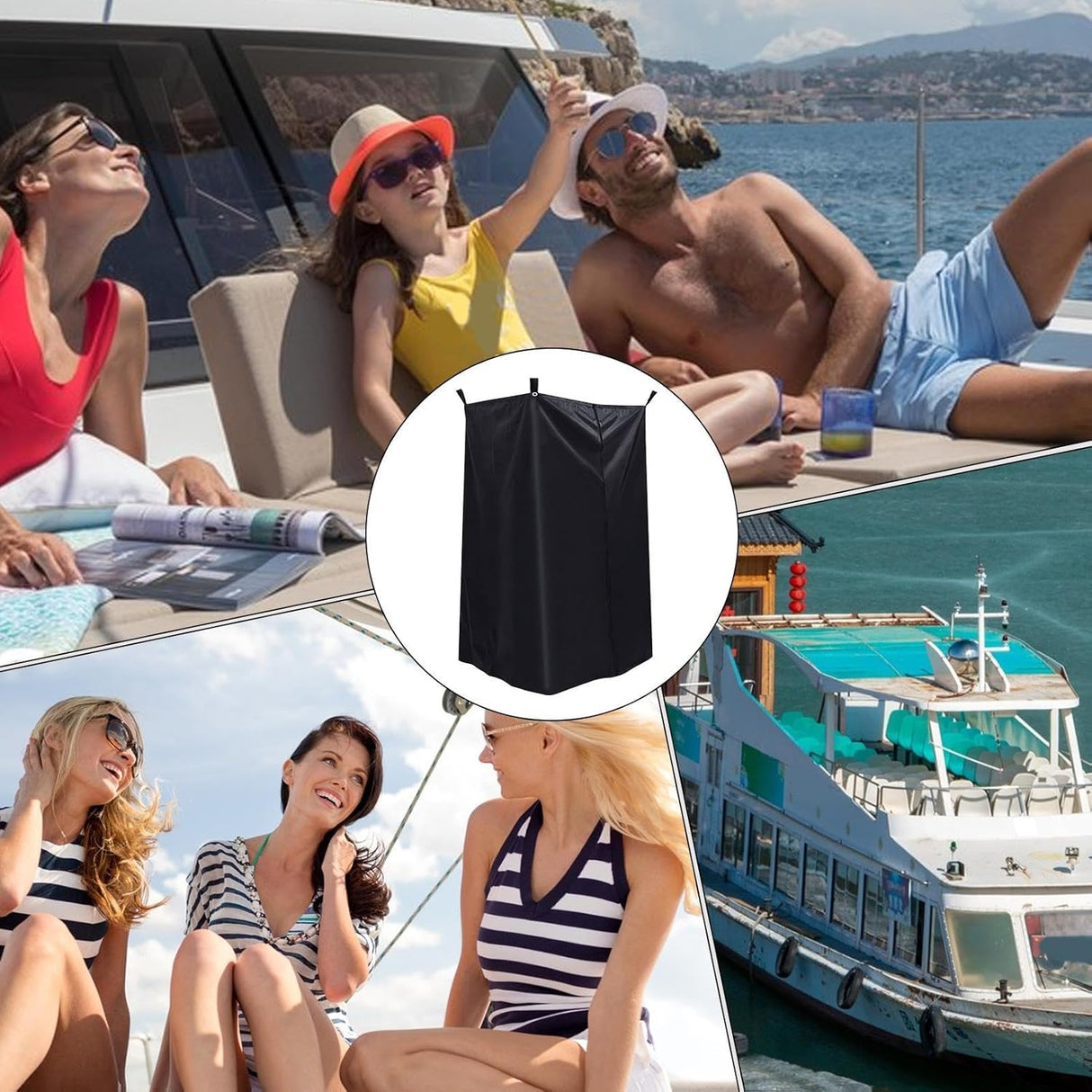 Portable Changing Room | Mobile Privacy Changing Tent | Waterproof Foldable Dressing Room for Backyard, Beach, Travel, Boat