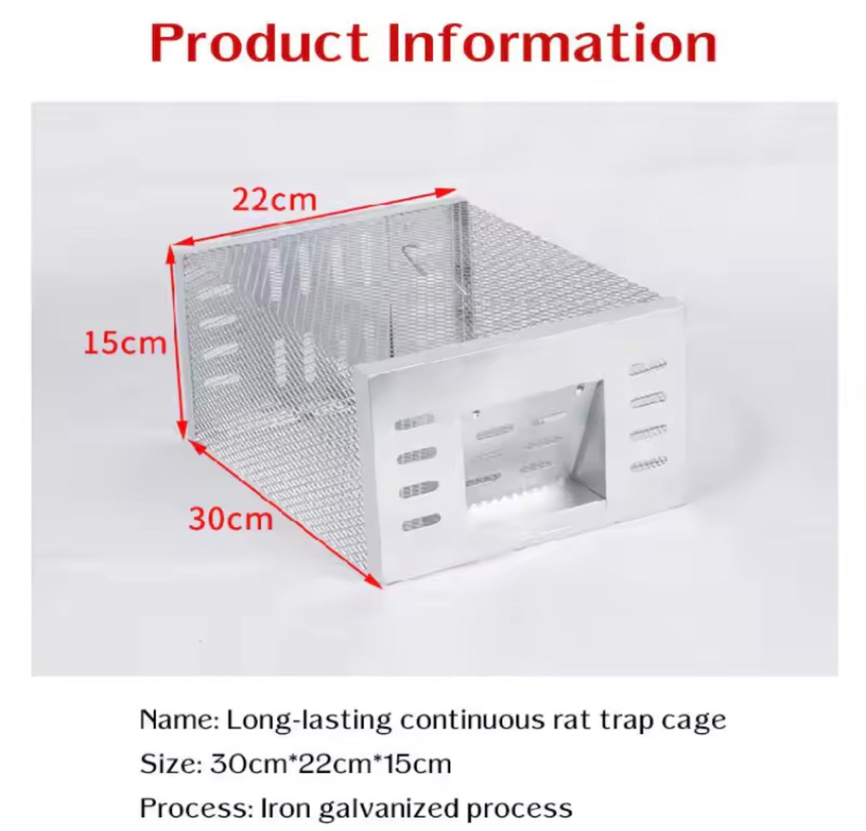 Household Fully Automatic Mouse Trap Safe Continuous Mouse Trap No Return Indoor Large Space Non-toxic Reusable Humane Rat Trap