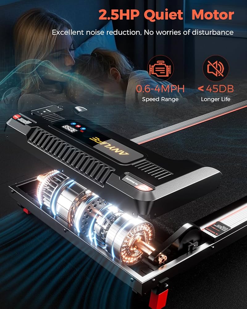 Walking Pad with Handle Bar, Anylife Incline Walking Pad Under Desk Treadmill, 2.5HP Portable Small Treadmills for Home, Compact Treadmill 150KG Capacity with LED Display