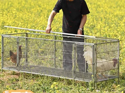 Portable Foldable Large Chicken Coop Runs Poultry Cage for Yard, Outdoor, Indoor