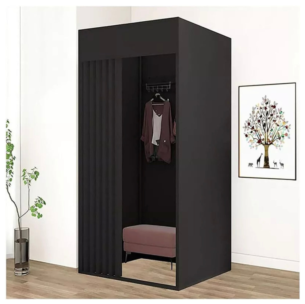 Clothing Store Fitting Room Privacy Protect Portable Dressing Room with Curtain