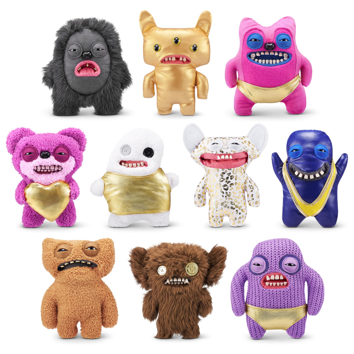 Fuggler-Gold 9"-Series 1-Plush(Gnawing Terror - Teeth)