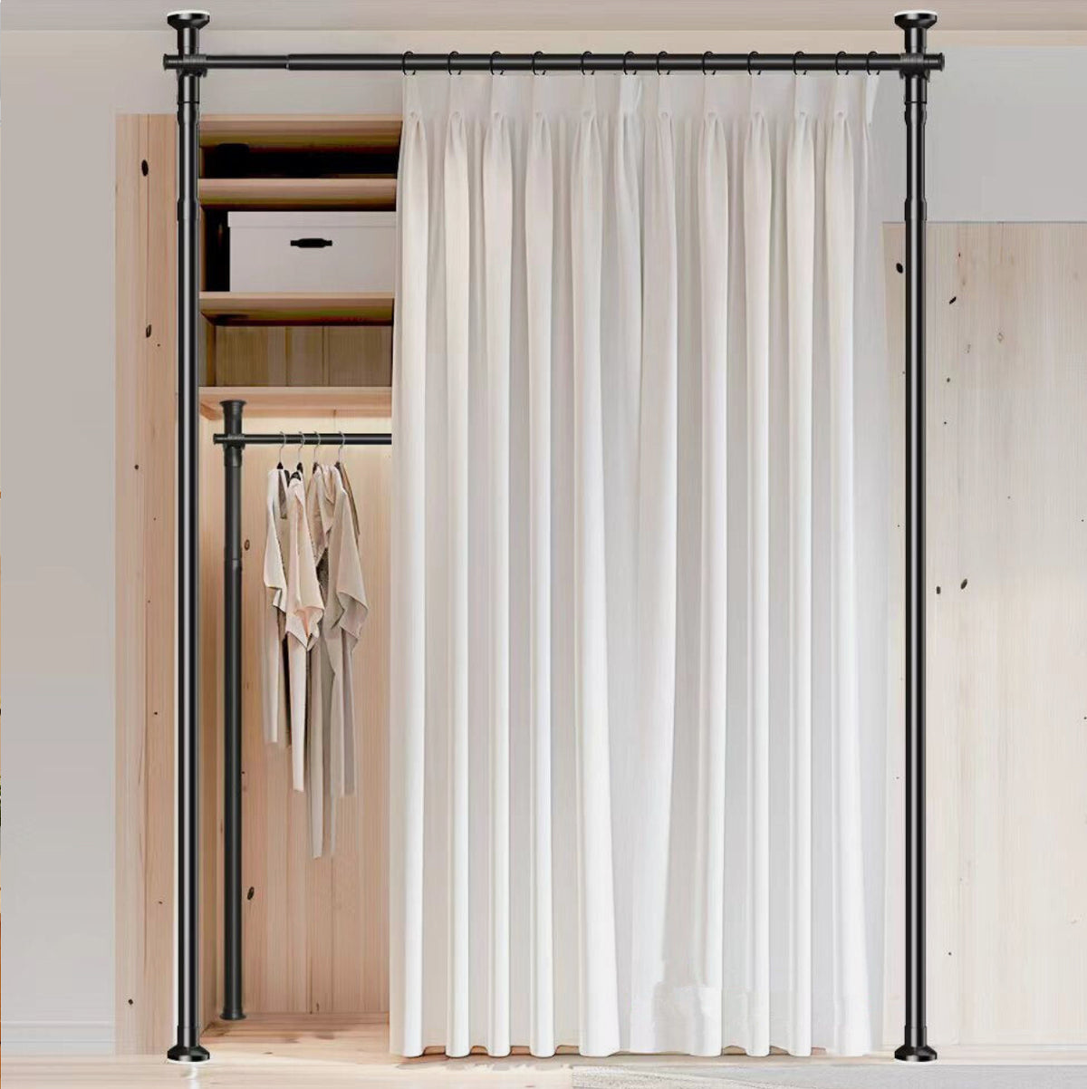 Adjustable Portable Room Divider Frame – 1.1–3m
