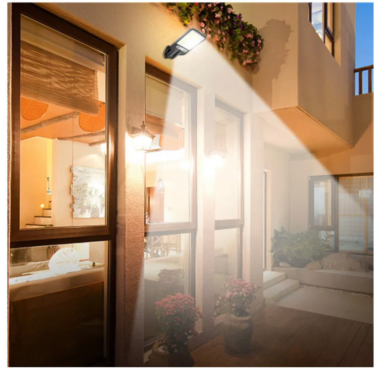 8000W LED Solar Flood Light Motion Sensor Security Wall Yard Street Outdoor Lamp